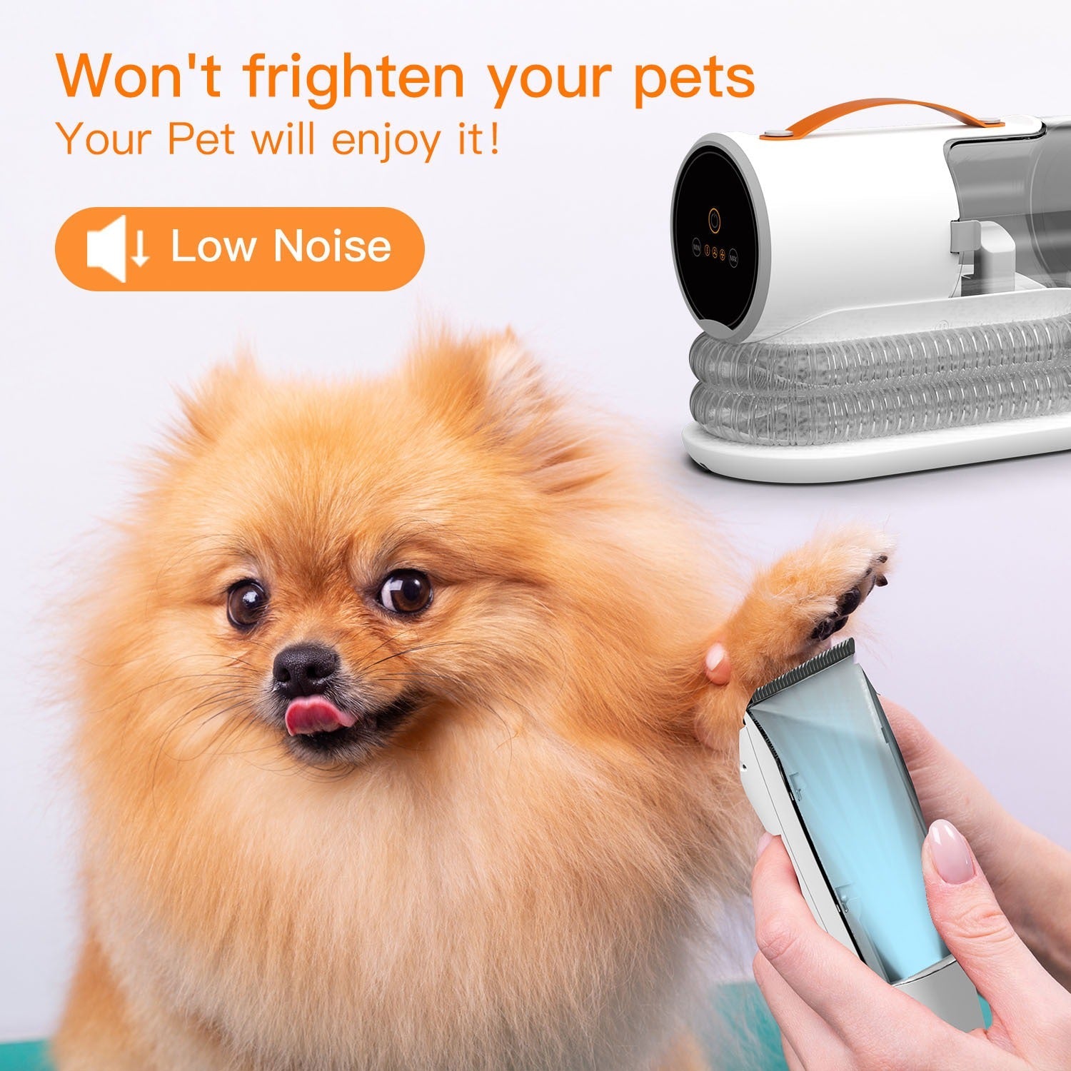 Pet Grooming Kit: Electric Deshedder & Hair Cleaner