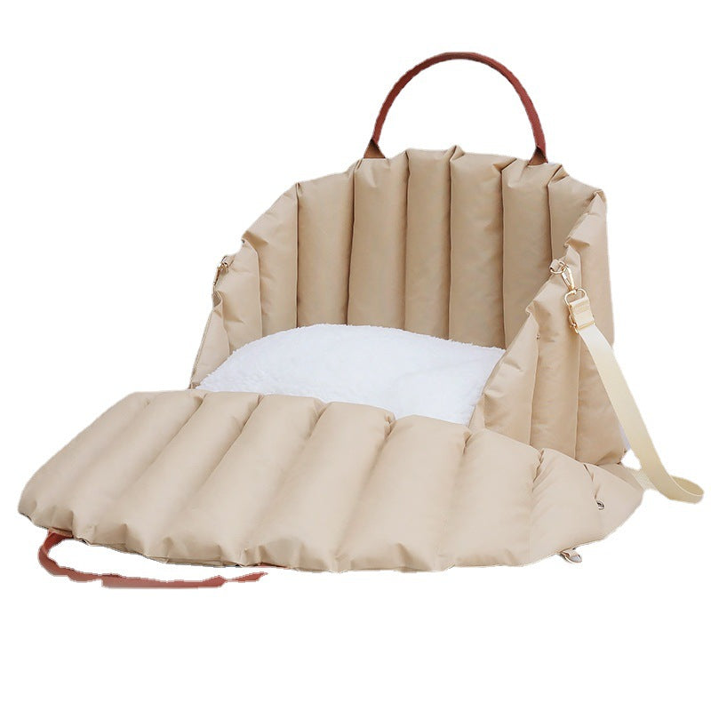 Pet Nest Travel Cat Nest Dog Nest Cage Mat Handbag Car Dual Use Winter Warmth - Majestic Pet Kingdom