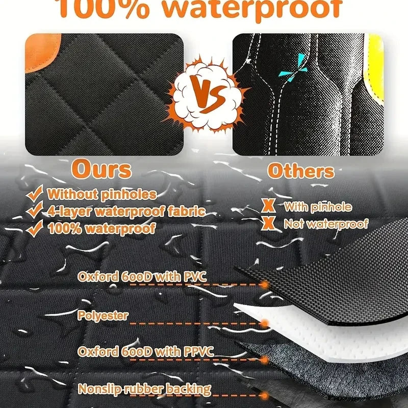 Dog Car Seat Cover Waterproof Mesh Window Side Flap Hammock Mat - Detail Angle 5 | Majestic Pet Kingdom