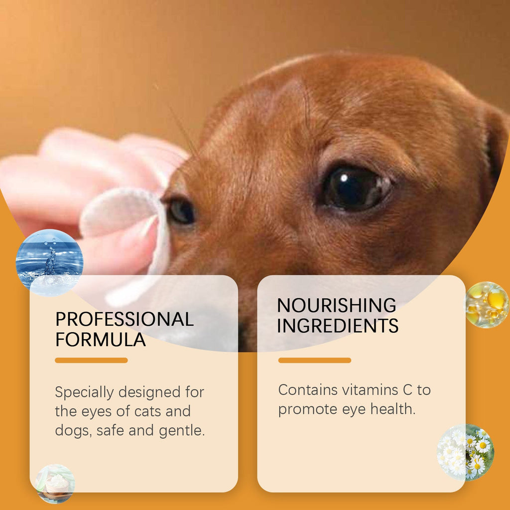 Pet Eye Cleaning Wipes: Tear Stain Remover for Dogs & Cats