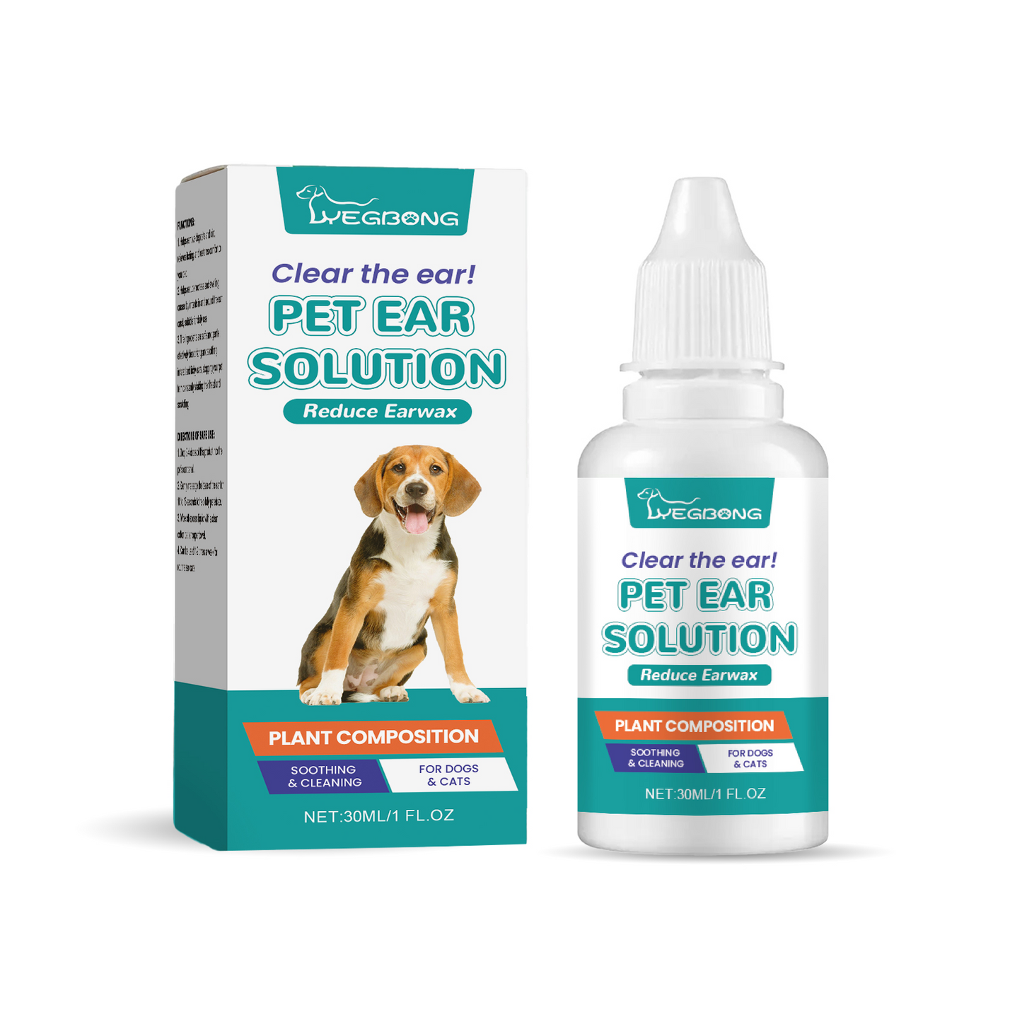 Pet Ear Cleaner Soothing Cleansing Deodorizing Wash Drops 4o