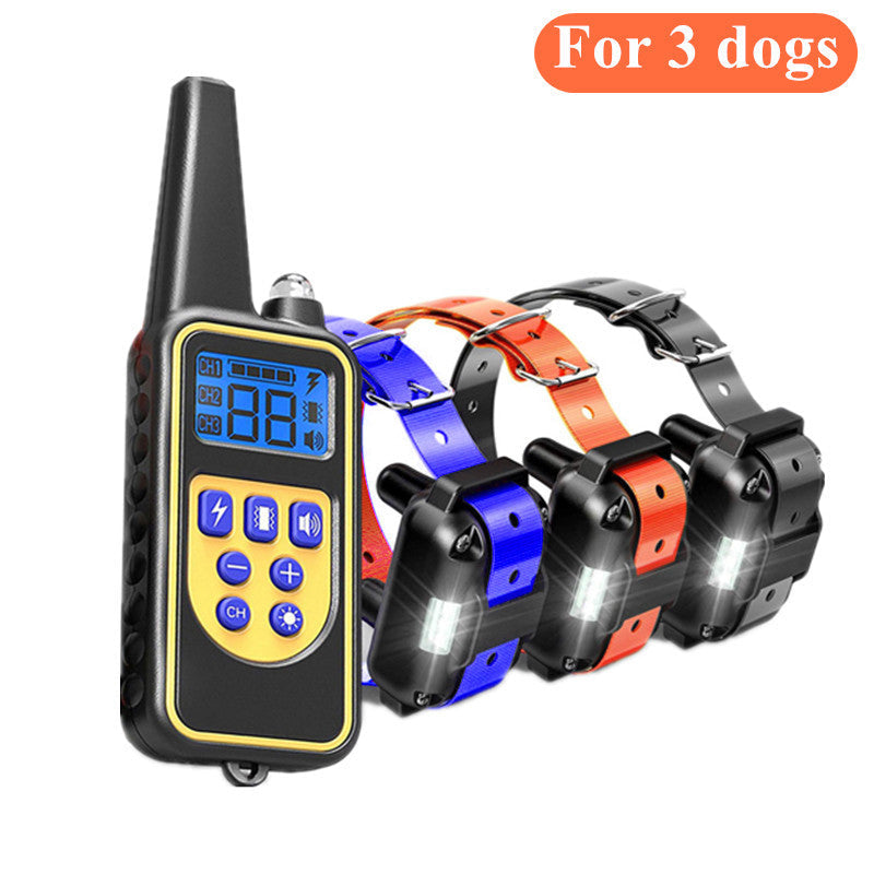 Dog training supplies - bark control device. The collar features electric shock and vibration for training. - Majestic Pet Kingdom