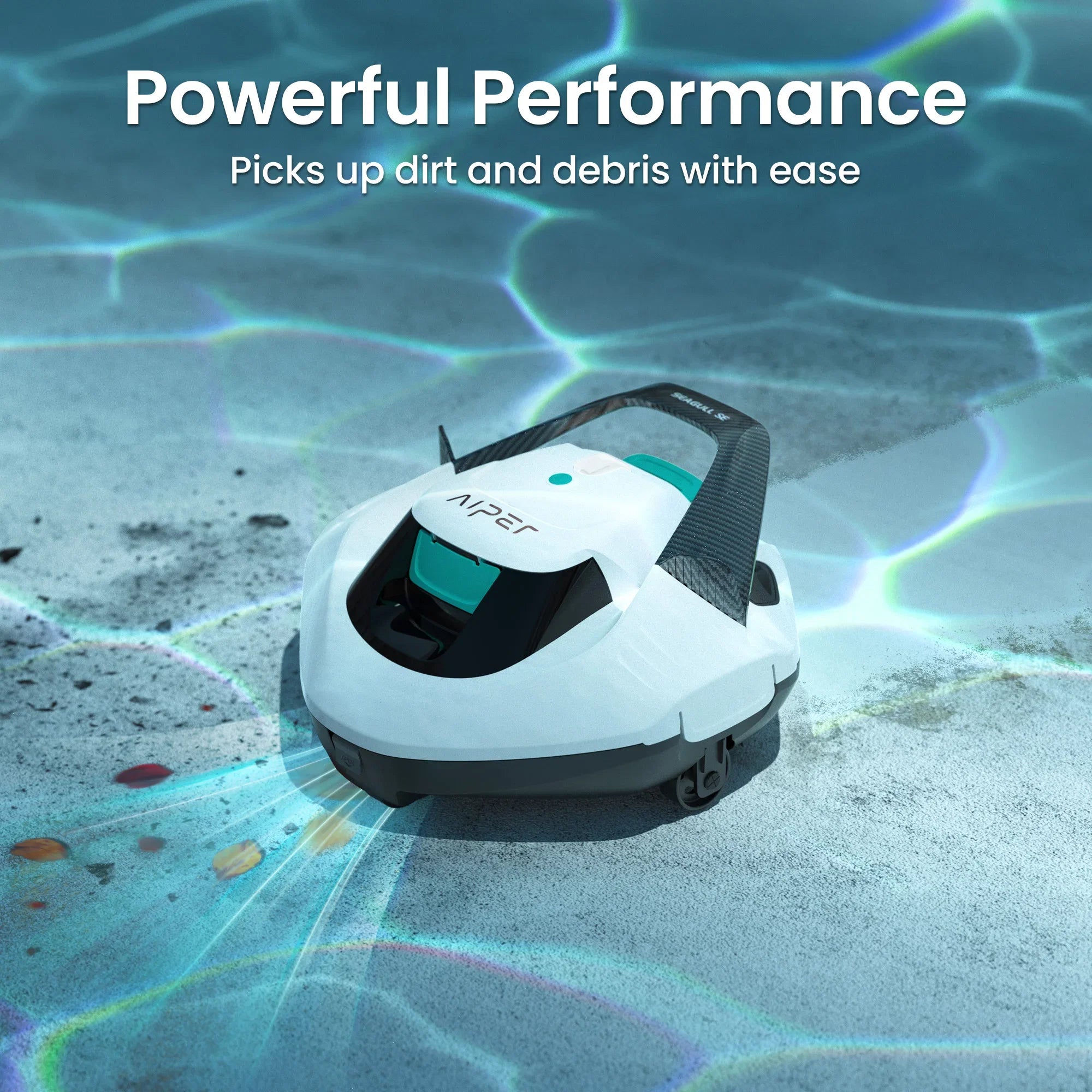 AIPER Seagull SE 2026 Cordless Robotic Pool Vacuum with 1320GPH Strong Suction, Lasts 90 Mins Runtime, LED Indicator,Pool Vacuum for Above-Ground Pool up to 40 Feet,Refurbished - Majestic Pet Kingdom