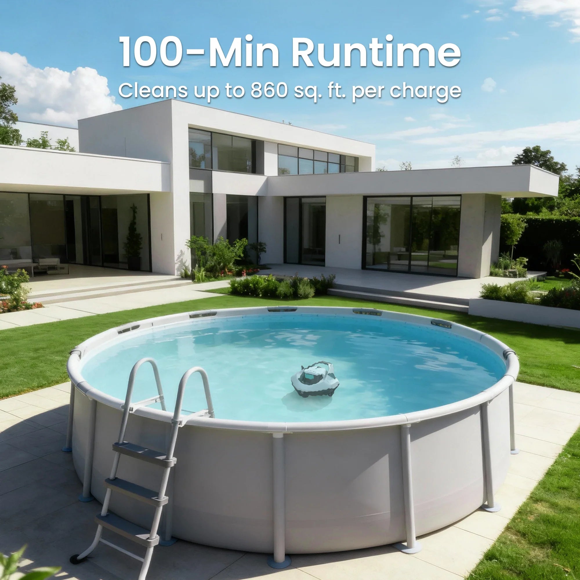 AIPER Seagull SE 2026 Cordless Robotic Pool Vacuum with 1320GPH Strong Suction, Lasts 90 Mins Runtime, LED Indicator,Pool Vacuum for Above-Ground Pool up to 40 Feet,Refurbished - Majestic Pet Kingdom