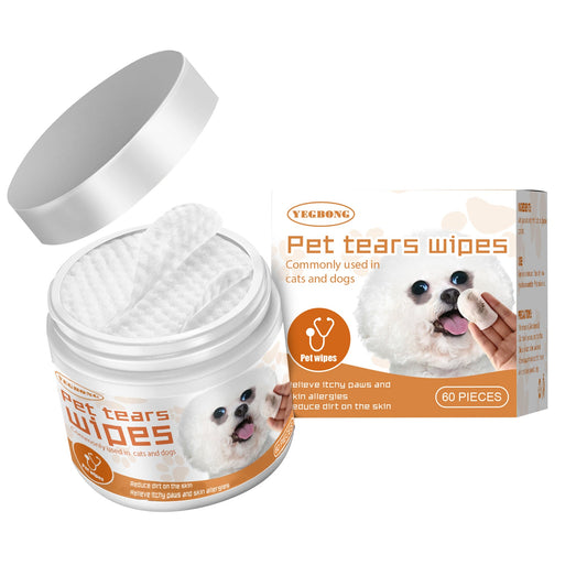 Pet Wipes Clean, Dogs And Cats Tear Stains Eye Cleaning Wipe Eye Dirt Cotton Pad - Detail Angle 2 | Majestic Pet Kingdom