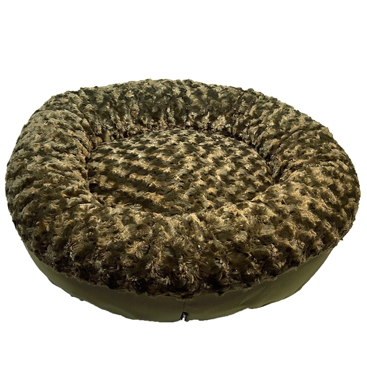 Dog Bed Round Bolstered Furvana Ultra Soft Plush Pet Pillow
