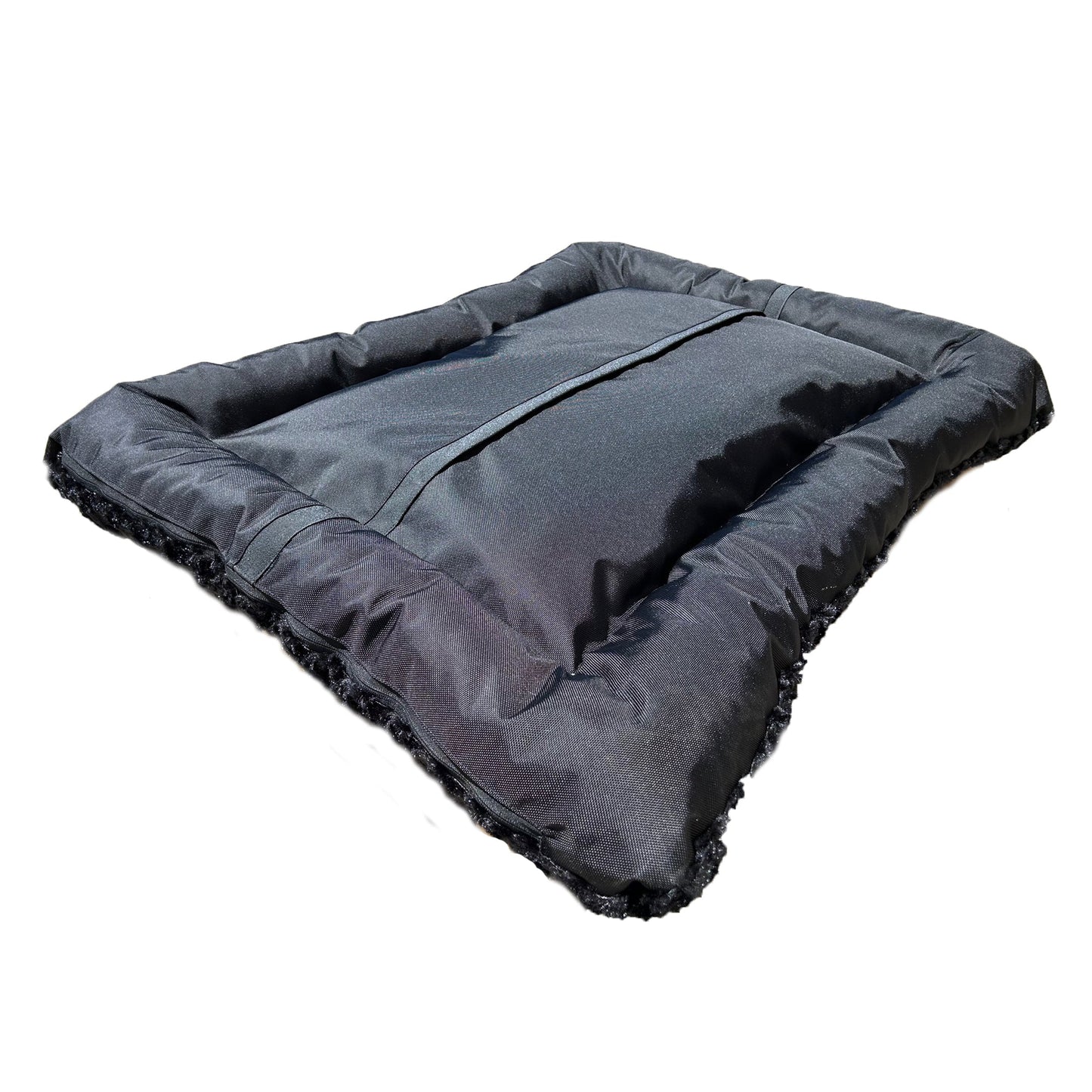 Dog Bed Rectangle Bolstered Furvana Cloud Plush Sleeping Mat