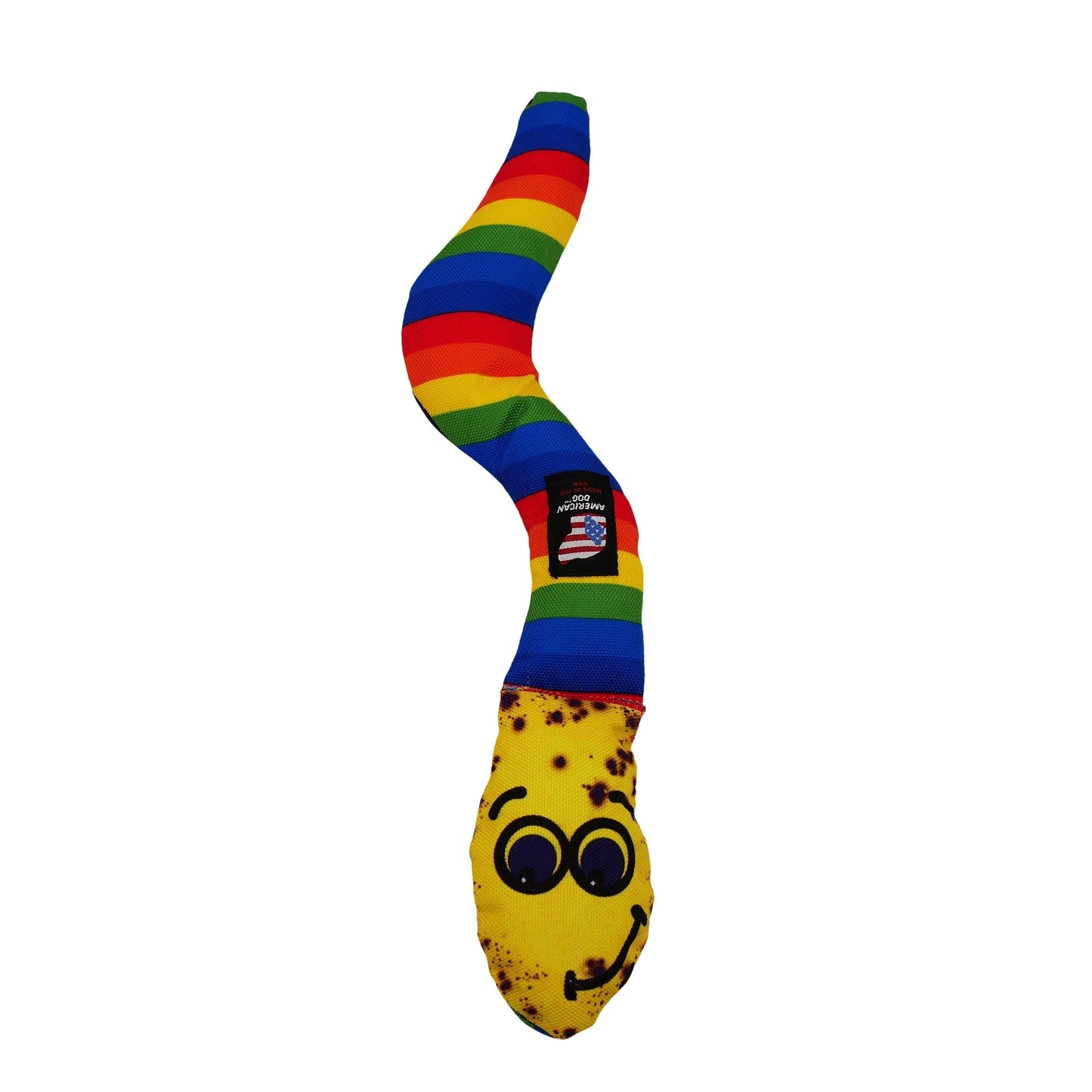 Dog Toy Wiggle Worm Squeaky Stretchy Interactive Fetch Chew