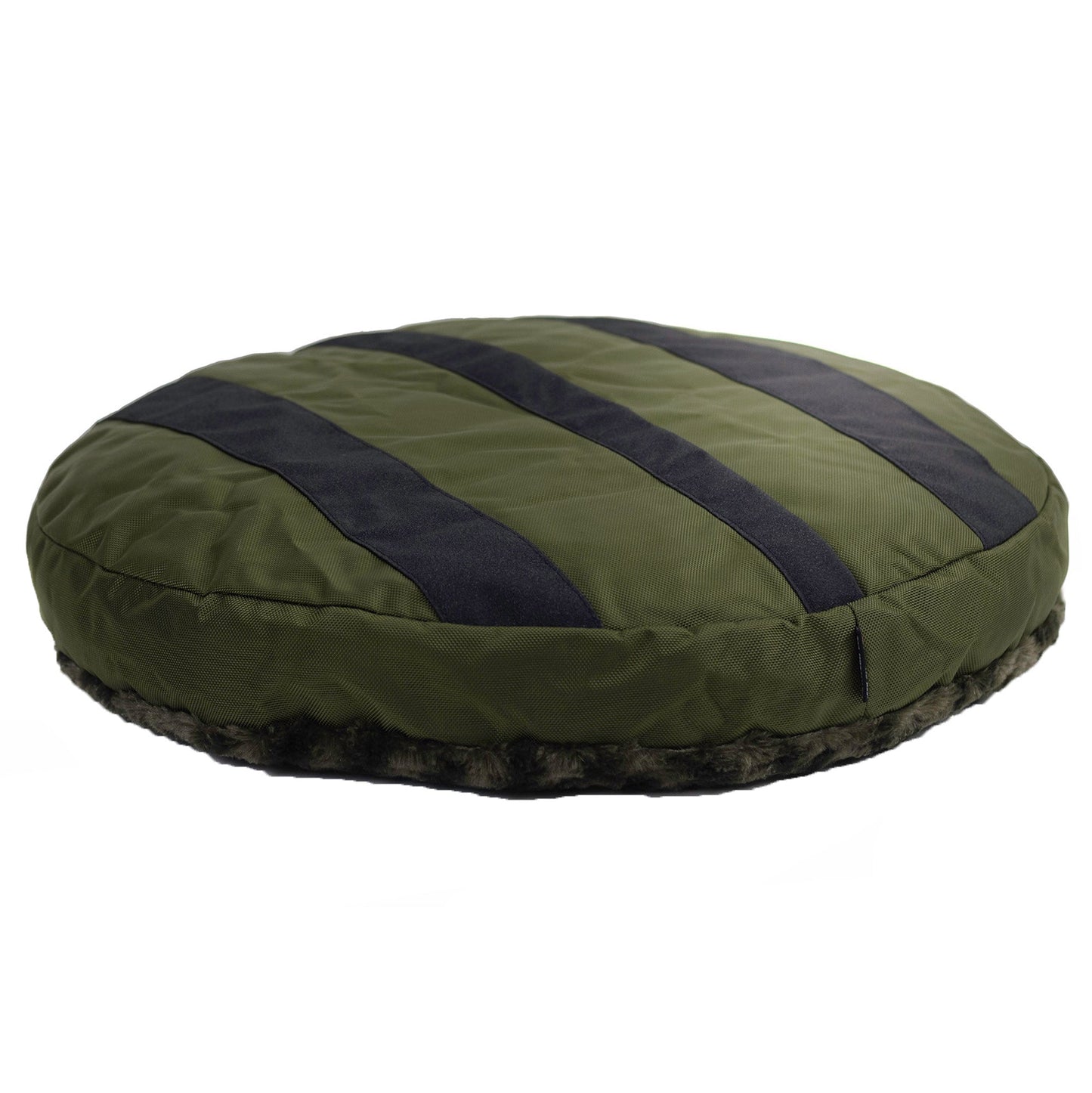 Dog Bed Round Furvana Soft Plush Shag Calming Lounger Mat
