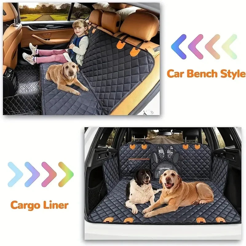Dog Car Seat Cover Waterproof Mesh Window Side Flap Hammock Mat - Detail Angle 4 | Majestic Pet Kingdom