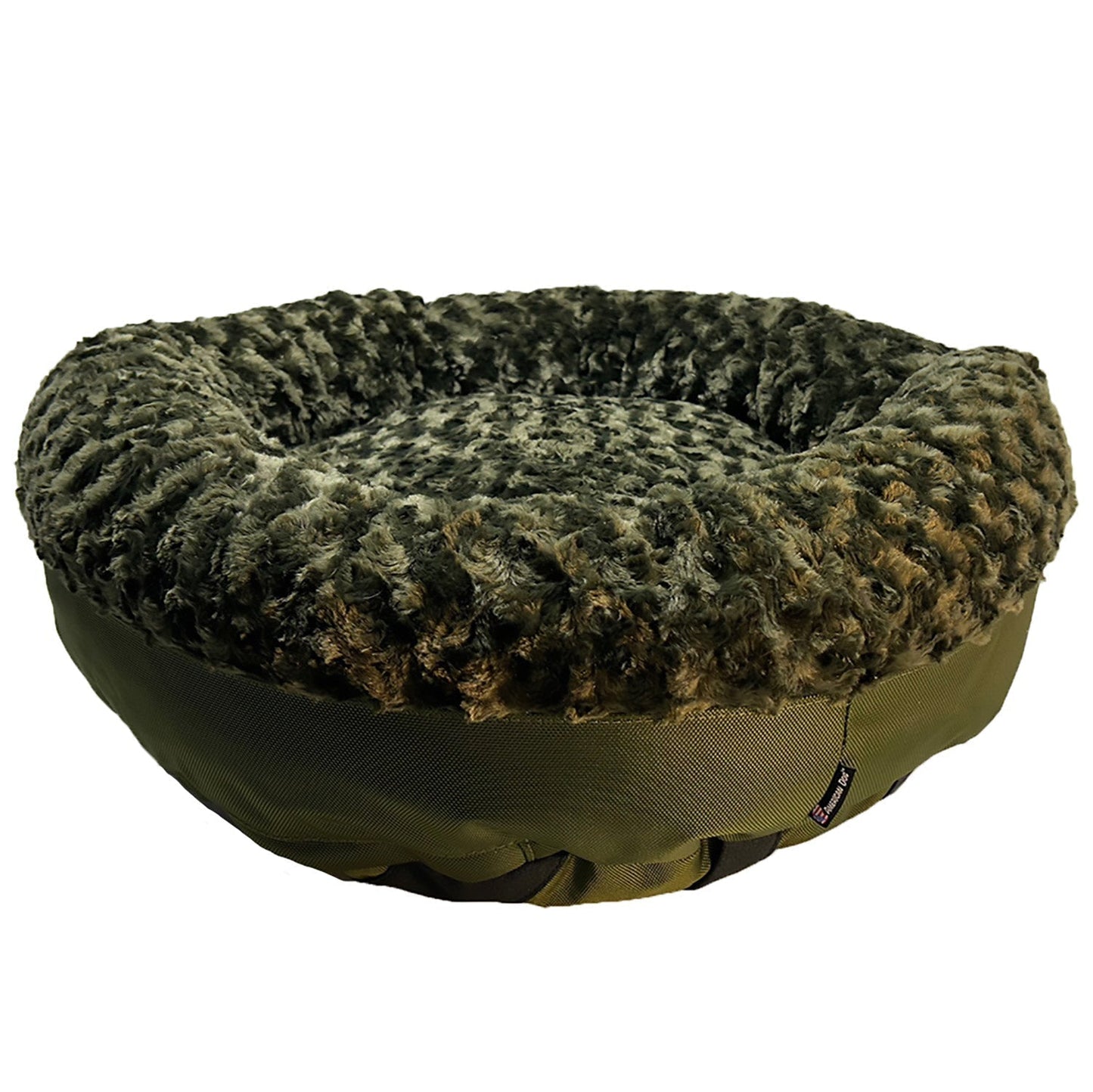 Dog Bed Round Bolstered Furvana Ultra Soft Plush Pet Pillow