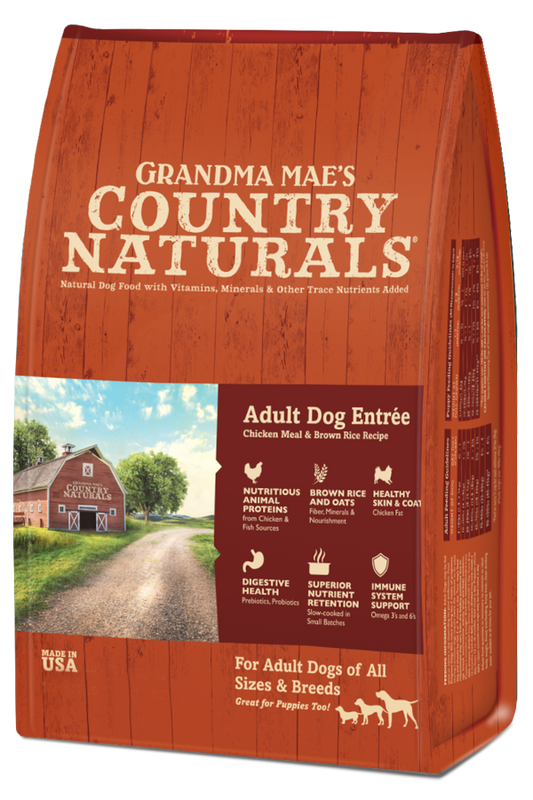 Grandma Mae's Country Naturals Adult Dog Sensitive Stomach Entrée with Chicken & Brown Rice