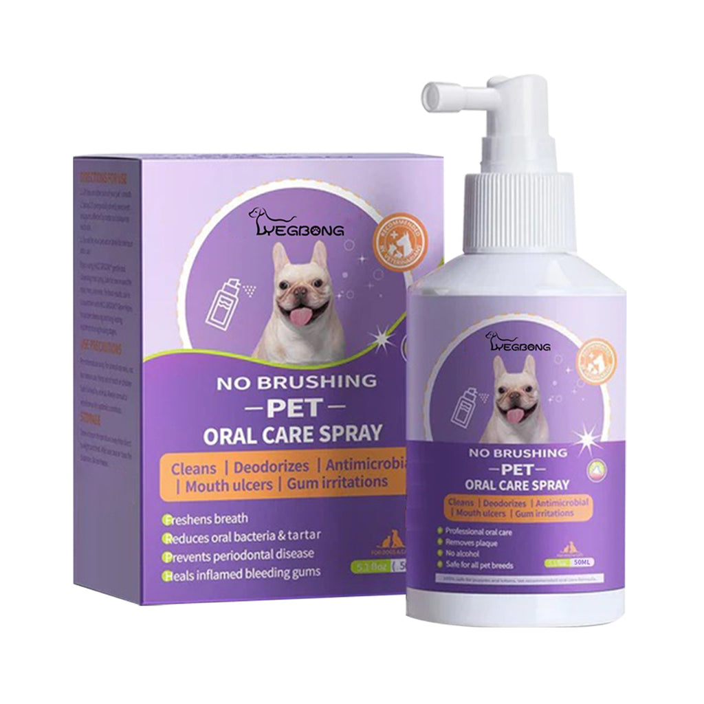 Dog & Cat Tooth Cleaning Spray: Pet Mouth Deodorizing Spray