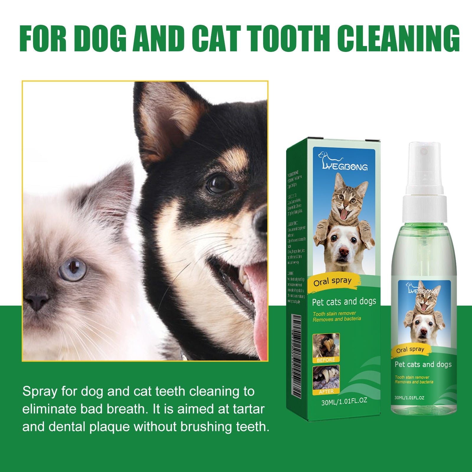 Pet Tooth Deodorizer Spray: Universal Mouth Freshener