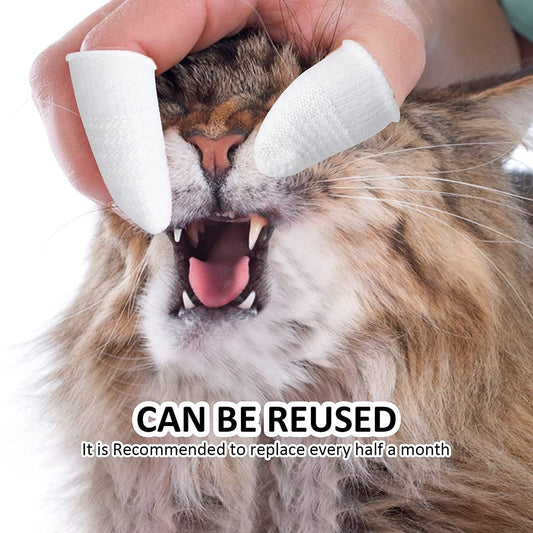 Pet Finger Toothbrush for Dogs and Cats Oral Care Tool Small Cat Finger Toothbrush Grooming Supplies | Purrfect Pet Kingdom