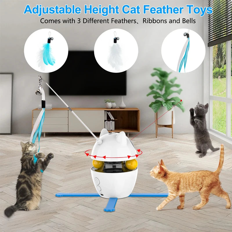 Interactive Laser Cat Toy - USB Rechargeable 4-in-1 Ball