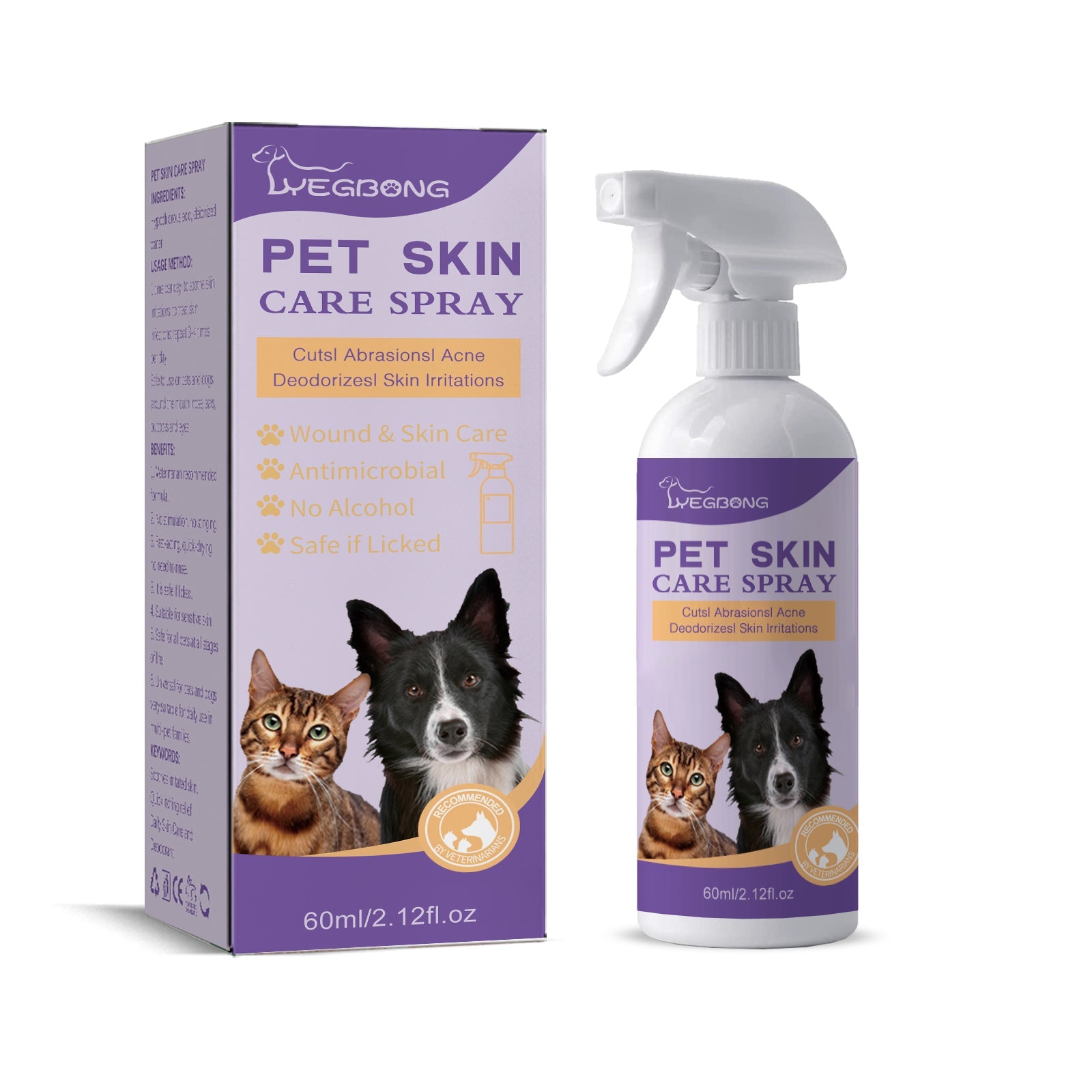 Pet Skin Relief Spray: Anti-Itch & Mite Cleaning Care - Majestic Pet Kingdom