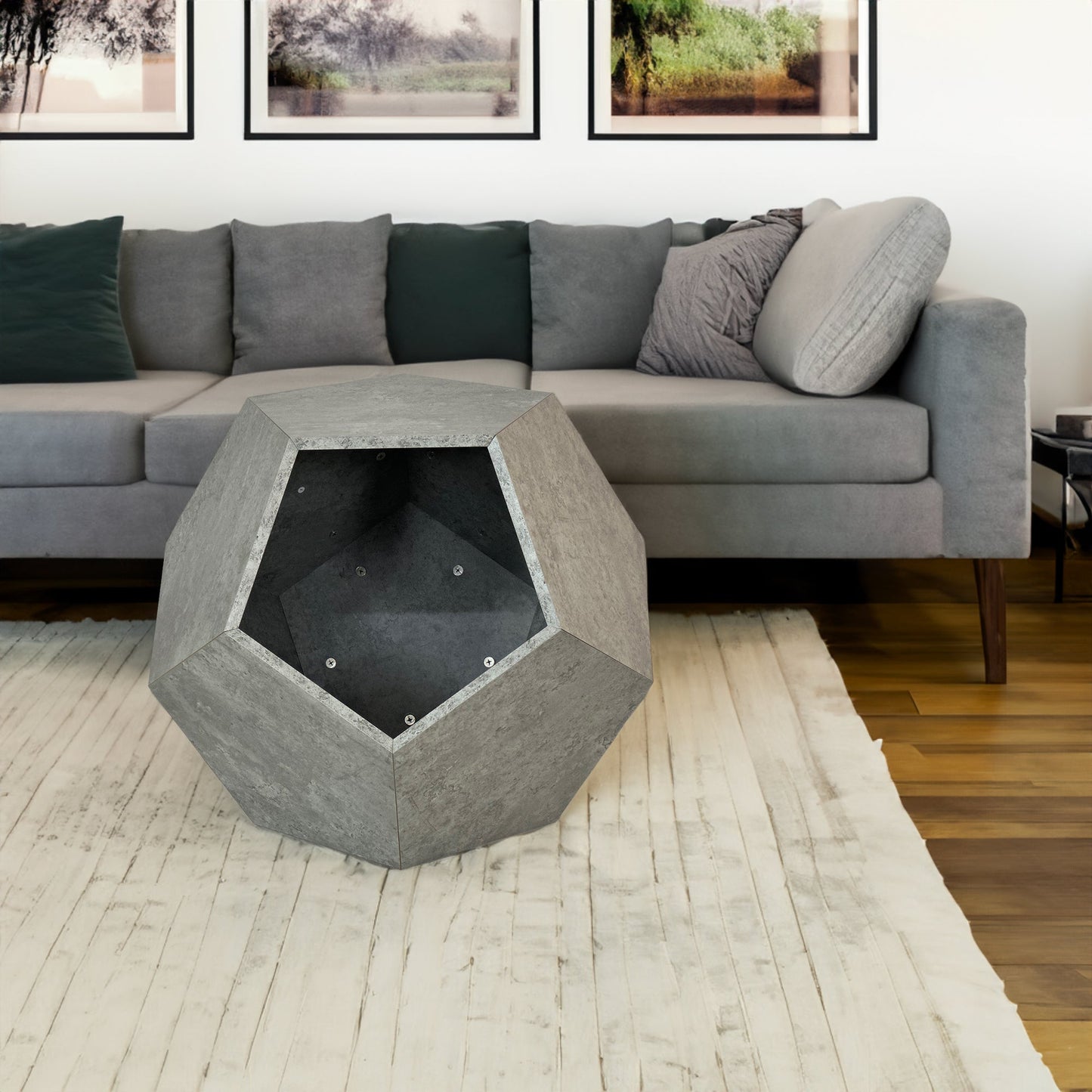 Cat Litter Box Enclosure Side Table - Modern Pet Furniture