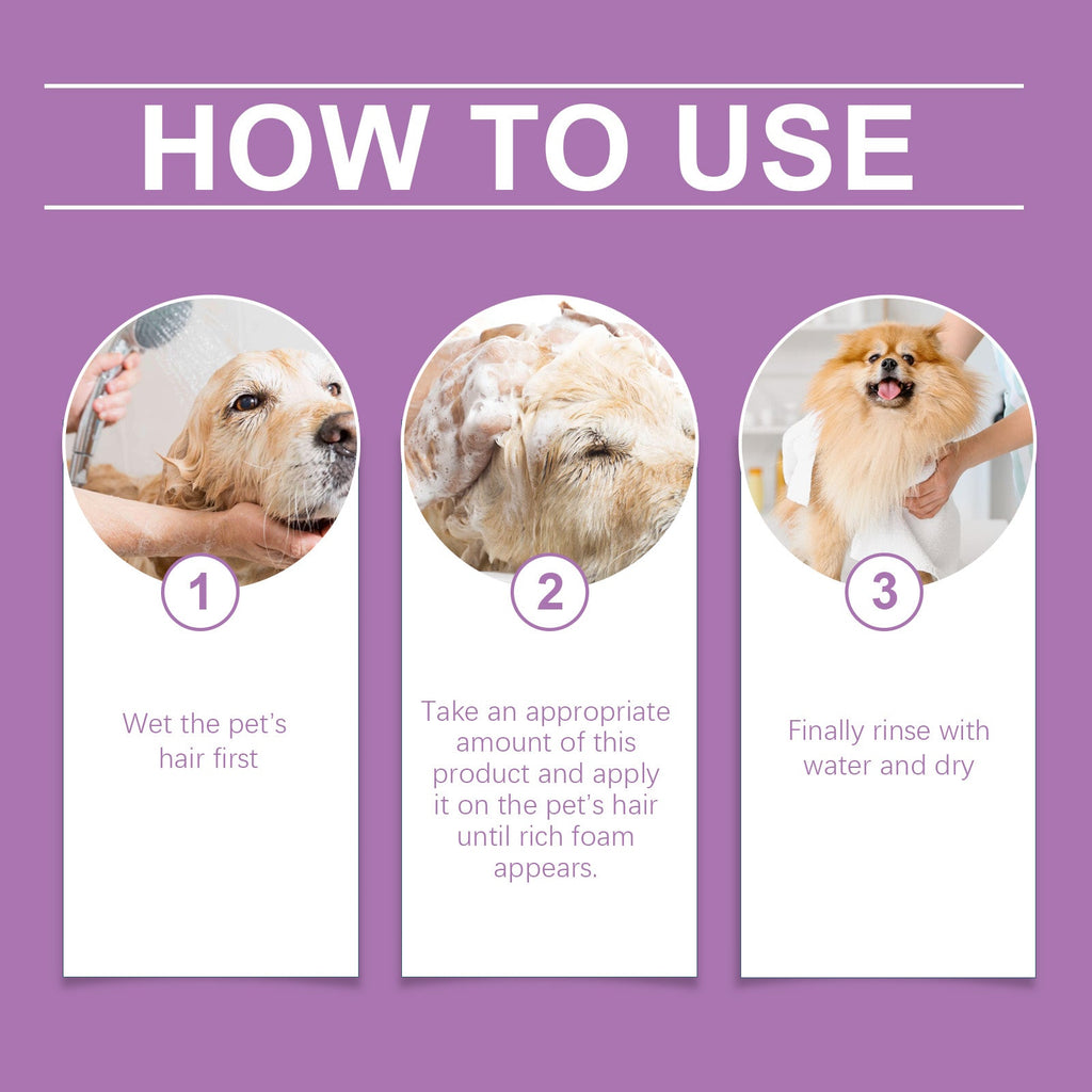Pet Lavender Shampoo: Fluffy & Smoothing Coat Wash