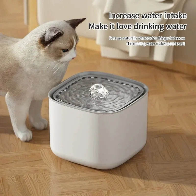 3L Large Capacity Canine Cat Dog Pet Circulating Filter Pet Fountain Feeder Automatic Water Dispenser with USB Port for Pets - Majestic Pet Kingdom