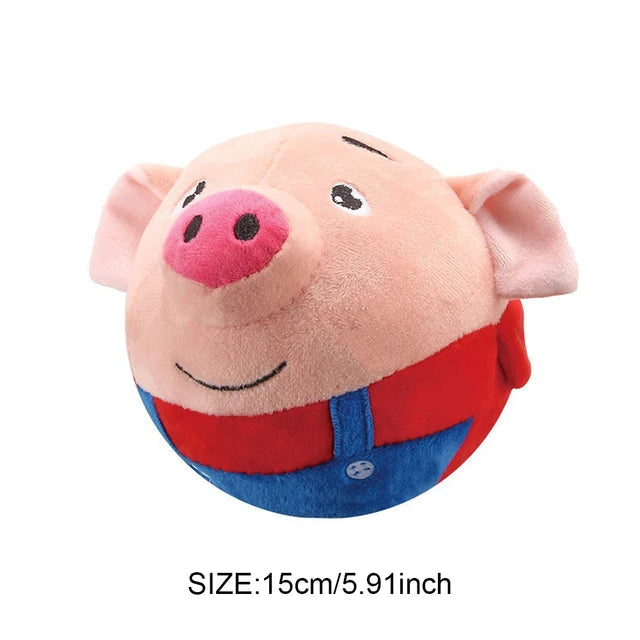 Electronic Pet Dog Toy Music Vibration Bouncing Ball Bite Puppy Ball Active Moving Pet Plush Sing Dog Chewing Squeaker Dog Toy | Purrfect Pet Kingdom