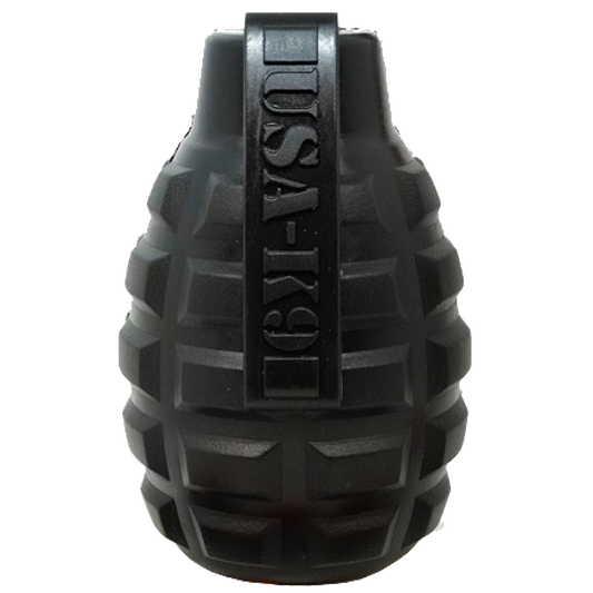 USA-K9 Grenade Shaped eDispenser Durable Dog Chew Toy &