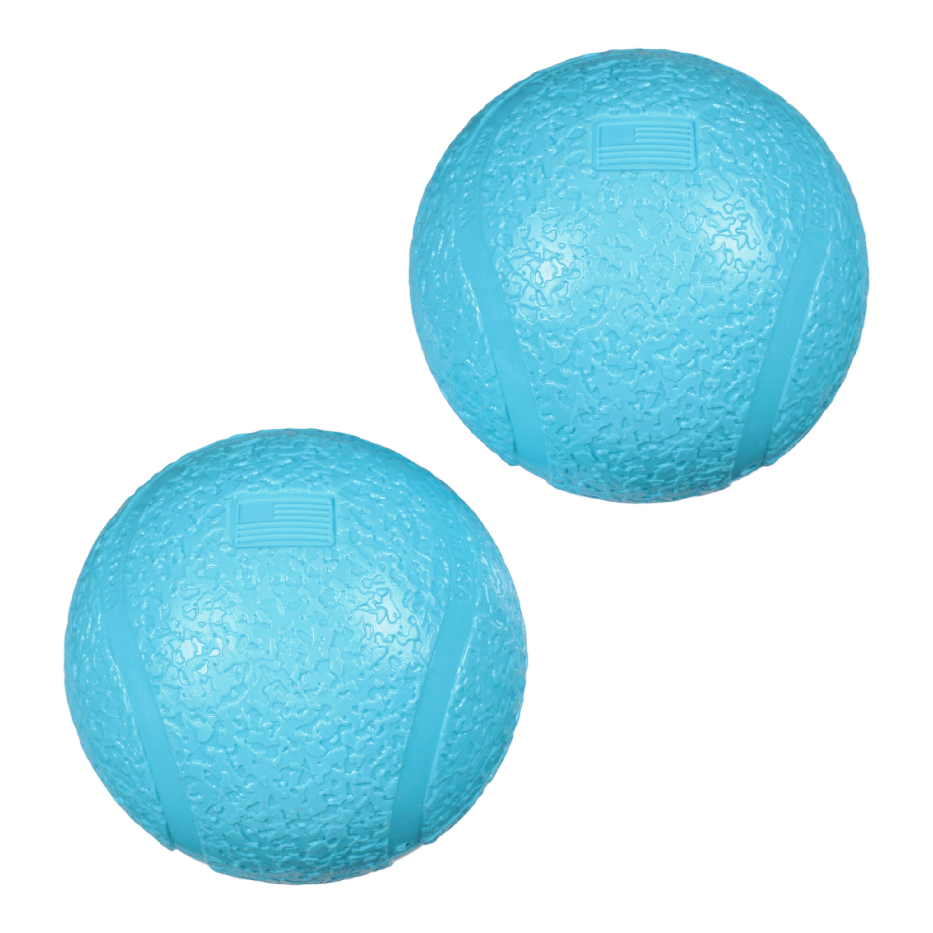 Boundr Small Dog Ball 2-Pack Aqua | Fetch & Chew Toy