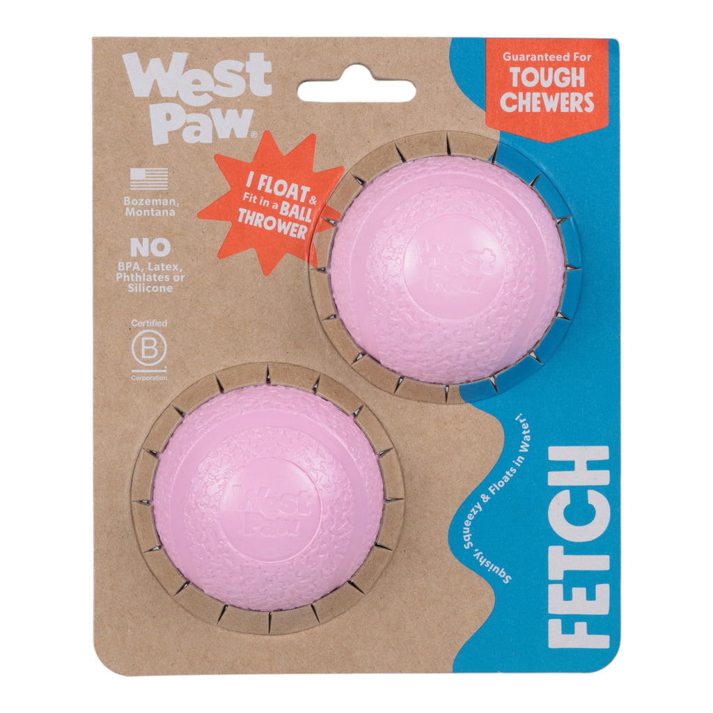 Boundr Small Dog Ball 2-Pack Bubblegum | Tough Chewers