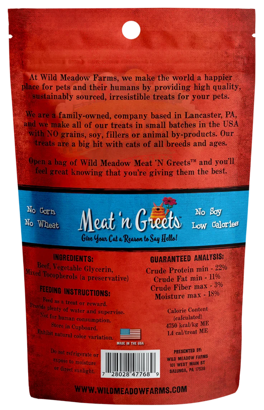 Wild Meadow Farms Meat 'N Greets Beef (2oz)