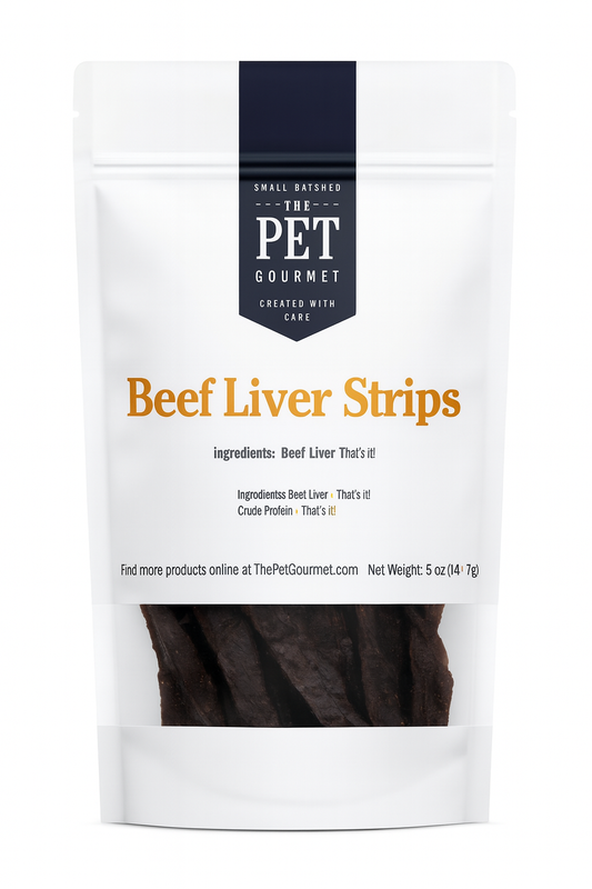Beef Liver Jerky Strips, 5 oz | Purrfect Pet Kingdom