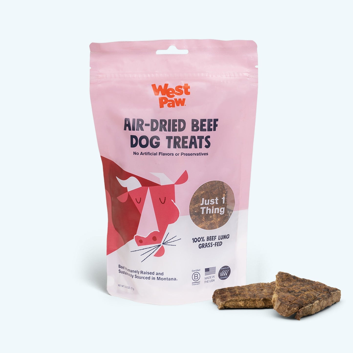 Dog Treats Beef Lung Dehydrated High Protein Chewy Bites 4oz