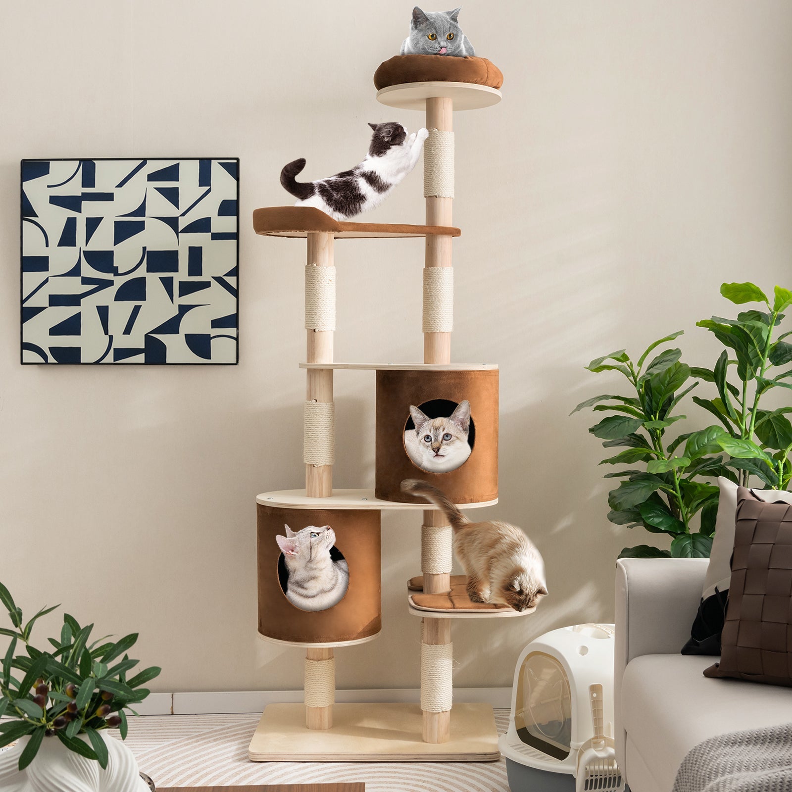 Cat Living Essential Tree Orthopedic Premium - Premium