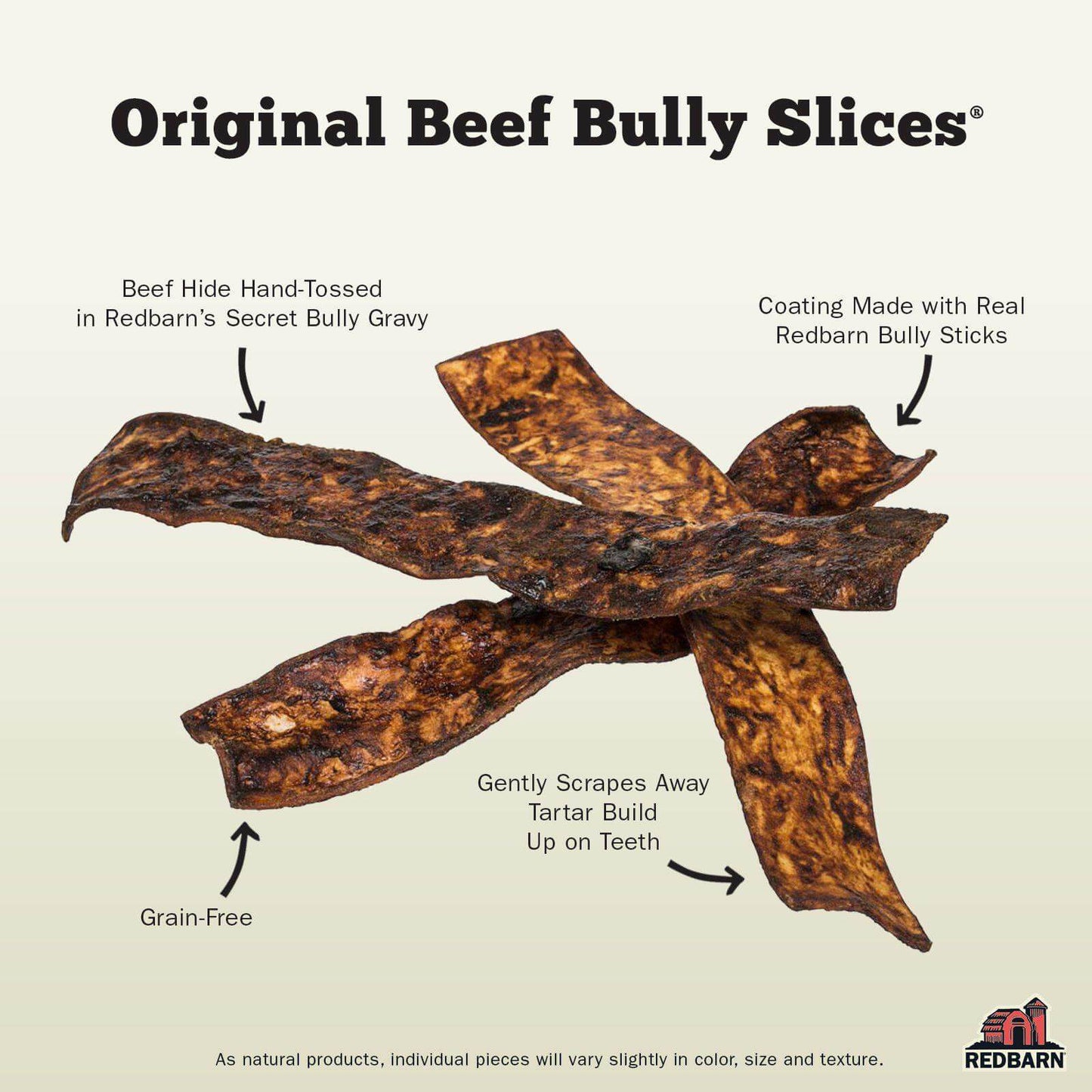 Dog Chews Redbarn Bully Slices Natural Beef Coated Chews 9oz