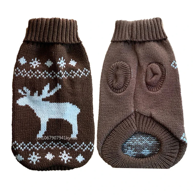 Knitted Dog Sweater: Warm Winter Fleece Pet Apparel - Majestic Pet Kingdom