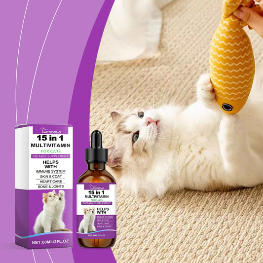 Pet Cat Vitamin Drops Care For Pets With Physical Discomfort Daily Care Vitamin Supplements - Detail Angle 2 | Majestic Pet Kingdom