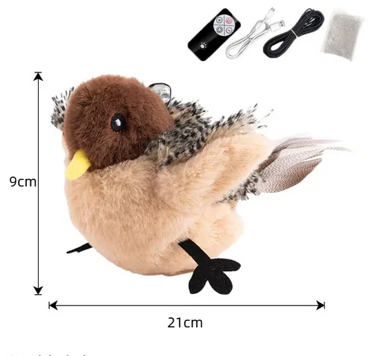Cat toys touch sense sound teasing cat sticks plush simulation birds pet supplies grind teeth self pleasure relieve boredom - Main Feature View | Majestic Pet Kingdom