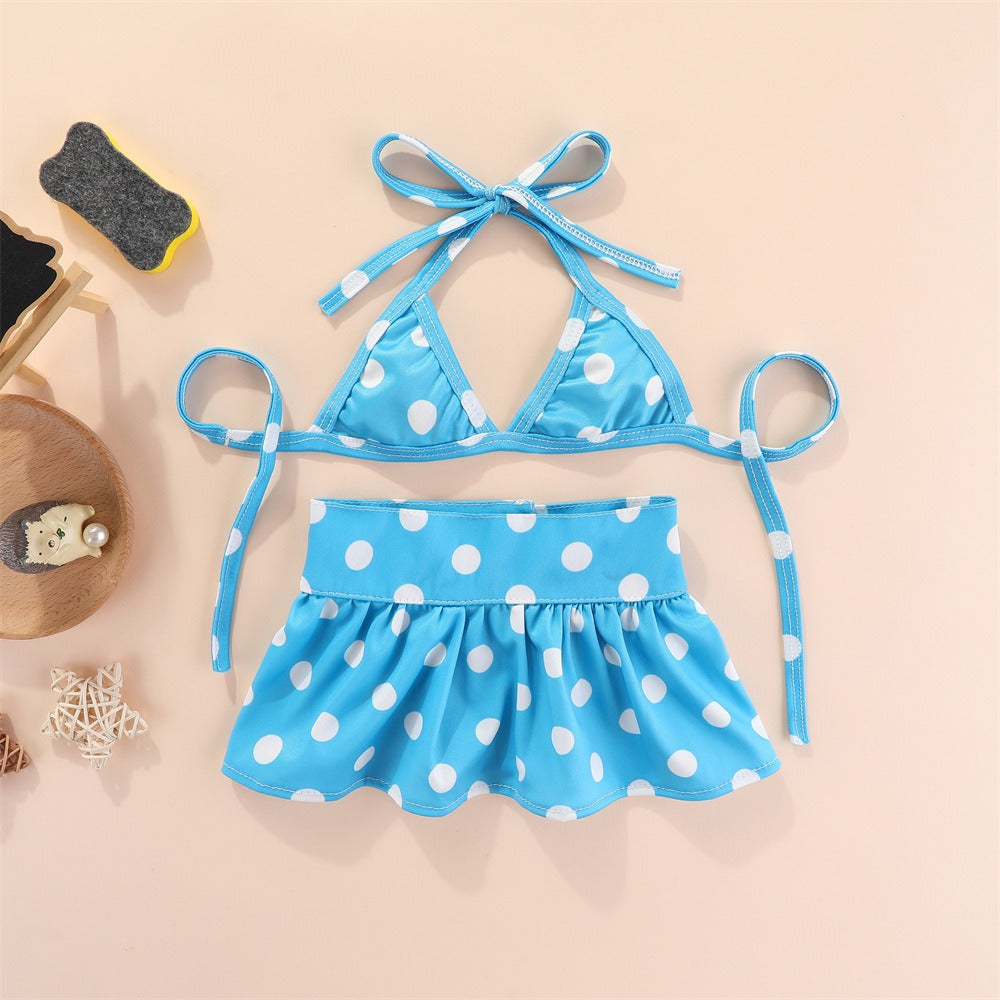 Dog Swimsuit Summer Beach Floral Bikini Set Puppy Apparel Clothes - Detail Angle 3 | Majestic Pet Kingdom