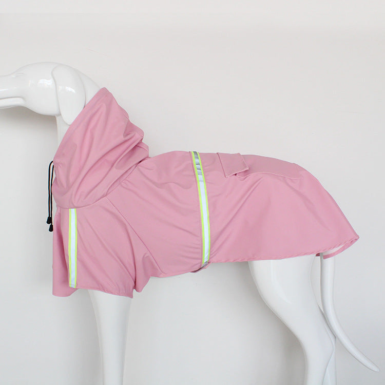 Reflective Dog Raincoat: Windproof Waterproof Poncho