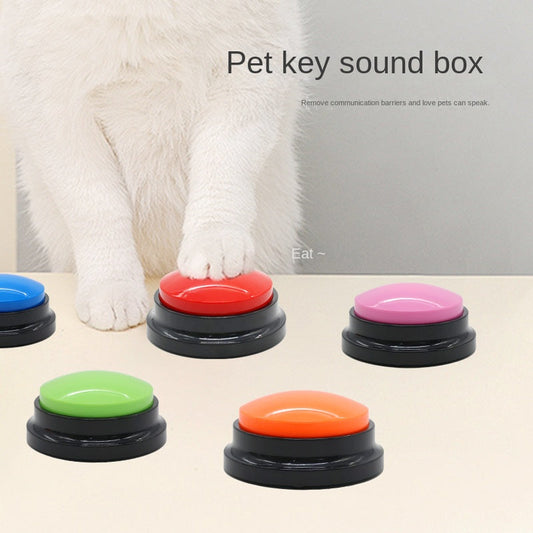 Dog Talking Button Pet Communication Key Sound Maker Cat Bell Toy Supplies Voice Recording Training Device | Purrfect Pet Kingdom
