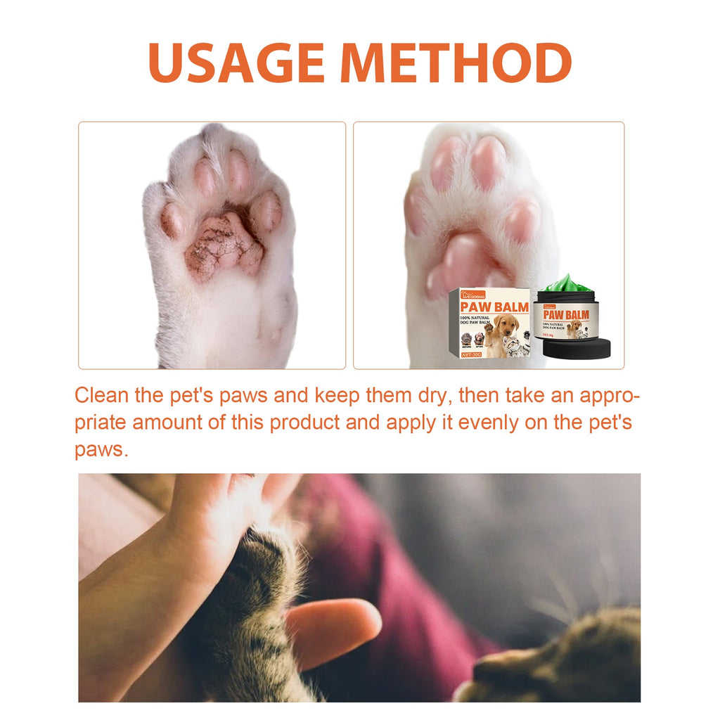 Pet Paw Care Balm: Anti-Dry Crack Pad Moisturizer