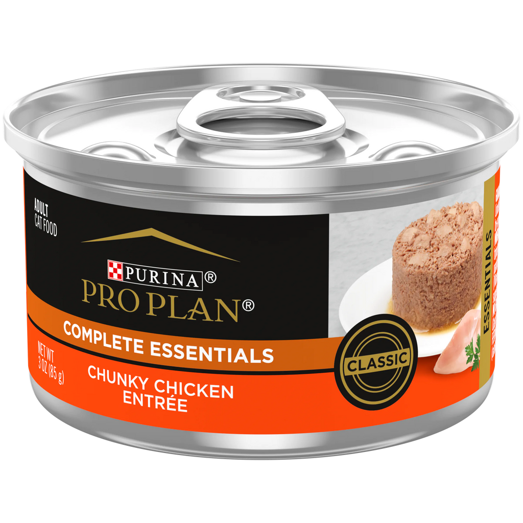 Pro Plan Complete Essentials Chunky Chicken Entrée Classic Wet Cat Food (3oz) - Majestic Pet Kingdom