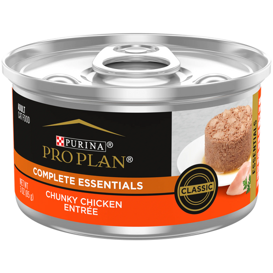 Pro Plan Complete Essentials Chunky Chicken Entrée Classic Wet Cat Food (3oz) - Majestic Pet Kingdom