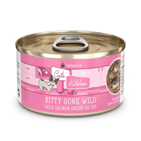 Cats in the Kitchen Kitty Gone Wild Wild Salmon Recipe Au Jus - Majestic Pet Kingdom