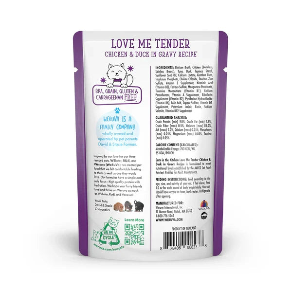 Cats in the Kitchen Love Me Tender Chicken & Duck in Gravy (3oz) - Majestic Pet Kingdom