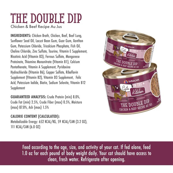 Cats in the Kitchen The Double Dip Chicken and Beef Recipe Au Jus - Majestic Pet Kingdom
