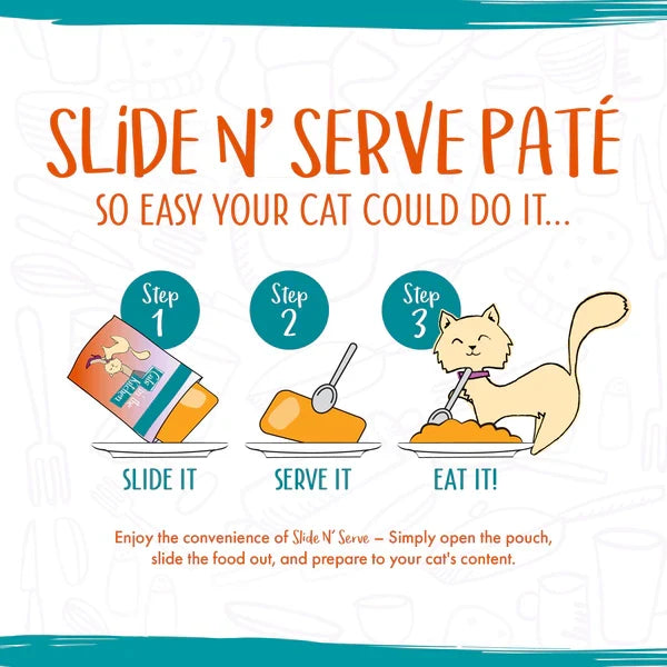 Cats in the Kitchen Paté Cat Times at Fridgemont Duck & Tuna Dinner in a Hydrating Purée (3oz) - Majestic Pet Kingdom