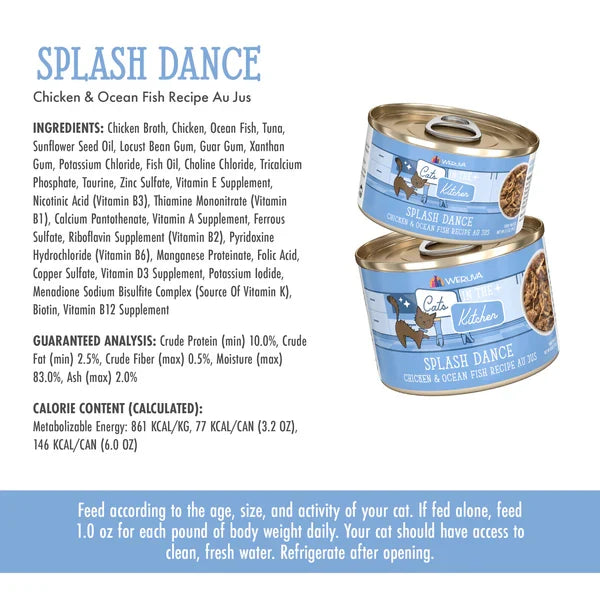 Cats in the Kitchen Splash Dance Chicken and Ocean Fish Recipe Au Jus - Majestic Pet Kingdom
