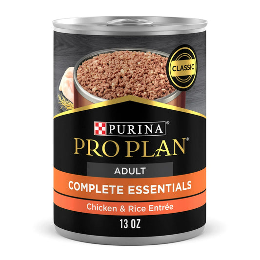 Pro Plan Complete Essentials Adult Chicken & Rice Entrée Classic Wet Dog Food (13oz) - Majestic Pet Kingdom