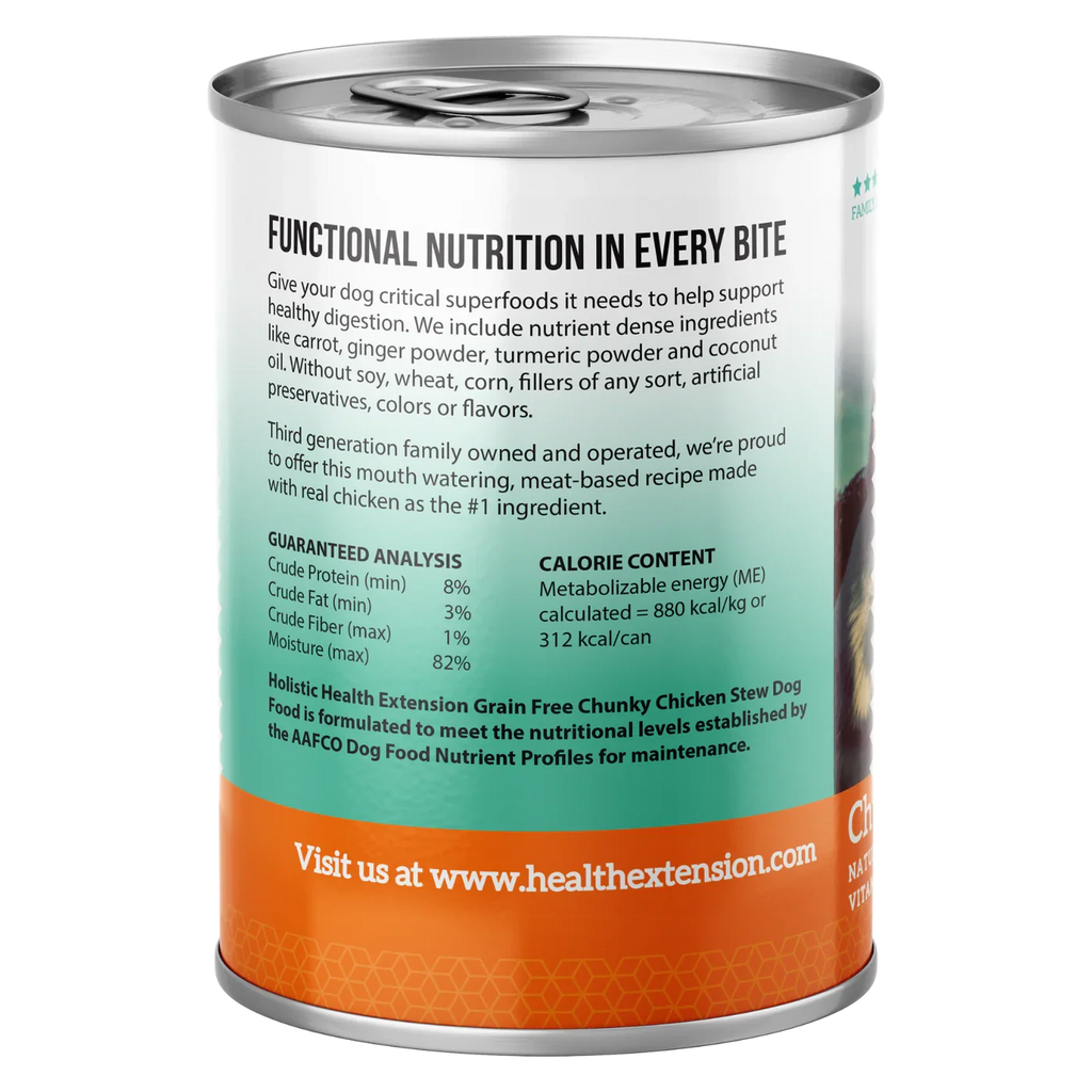 Health Extension Chicken Stew Grain Free Dog Food Can (12.5oz) - Majestic Pet Kingdom