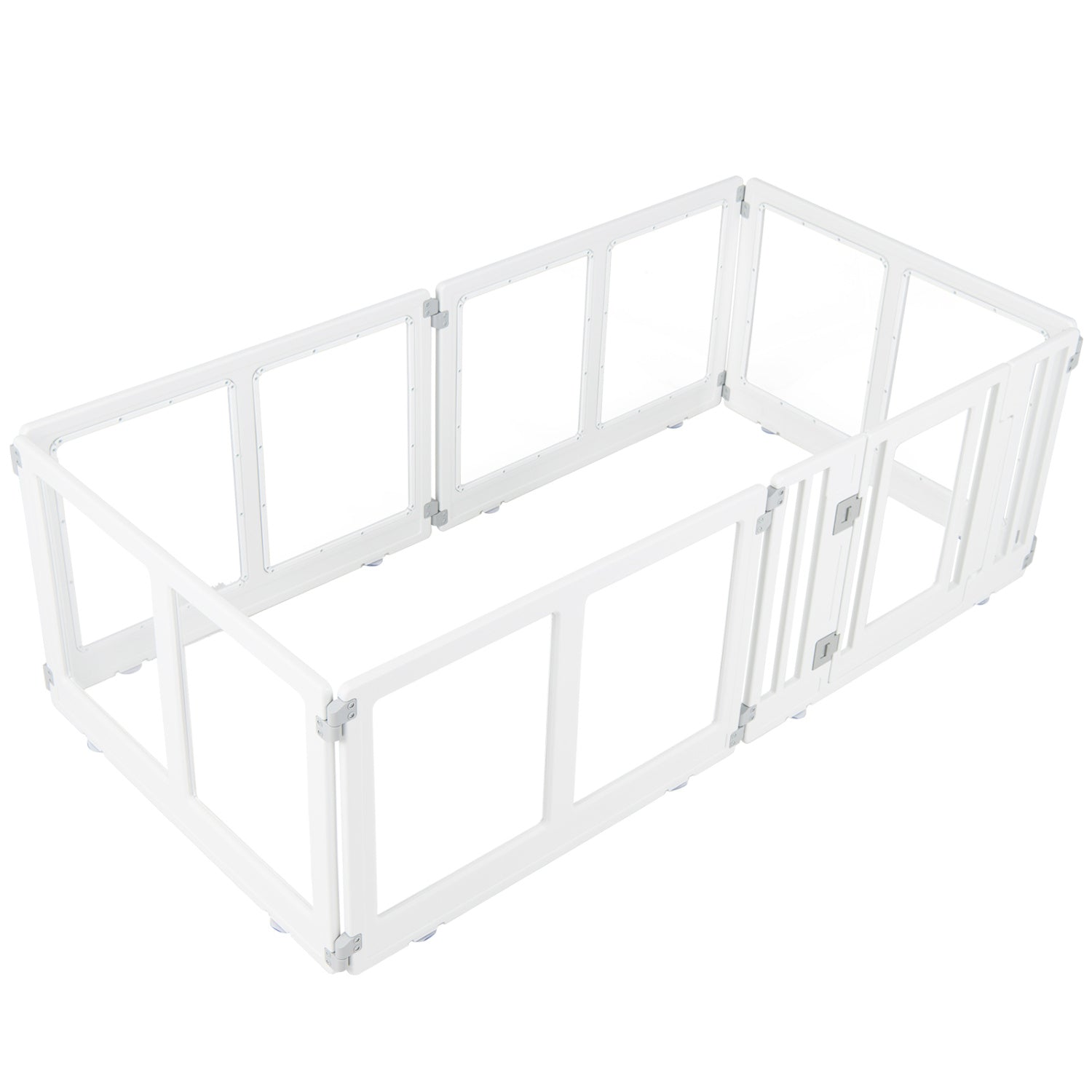 Clear Plastic Dog Playpen with Door - 8 Panel - Majestic Pet Kingdom